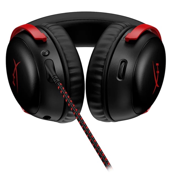 ყურსასმენი HyperX 727A9AA Cloud III, Gaming Headset, Wired, USB, 3.5mm, Black/Red