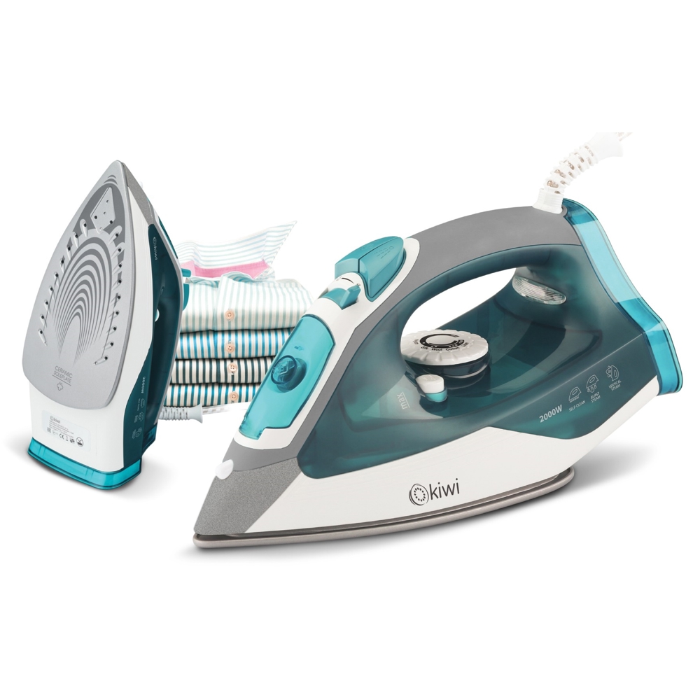 Kiwi KSI 6319C, 2000W, 0.24L, Steam Iron, Green