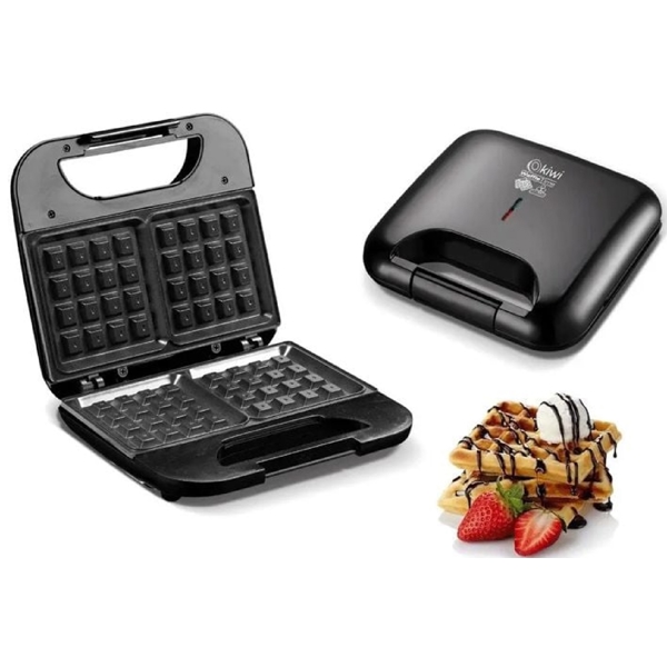 ვაფლის აპარატი Kiwi KSM 2405W, 750W, Waffle Maker, Black