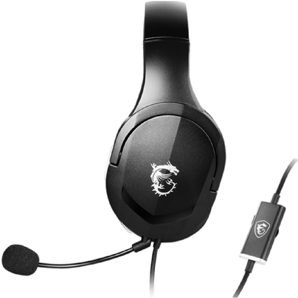 MSI S37-2101030-SV1 IMMERSE GH20, Gaming Headset, Wired, USB, Black