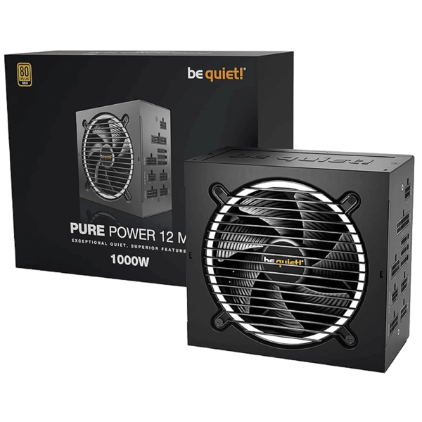 Be Quite L12-M-1000W Pure, 1000W, 80 Plus, Power Supply, Black