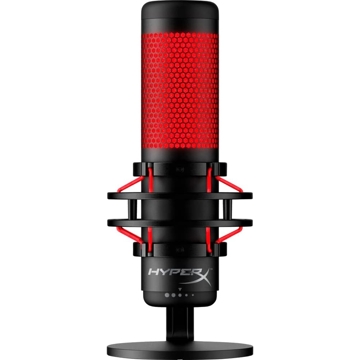 მიკროფონი HyperX 4P5P6AA QuadCast, Microphone, USB, 3.5mm, Black/Red