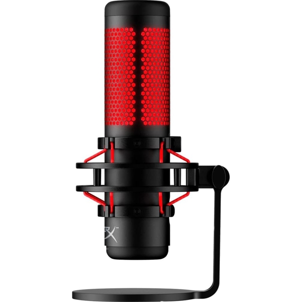 მიკროფონი HyperX 4P5P6AA QuadCast, Microphone, USB, 3.5mm, Black/Red