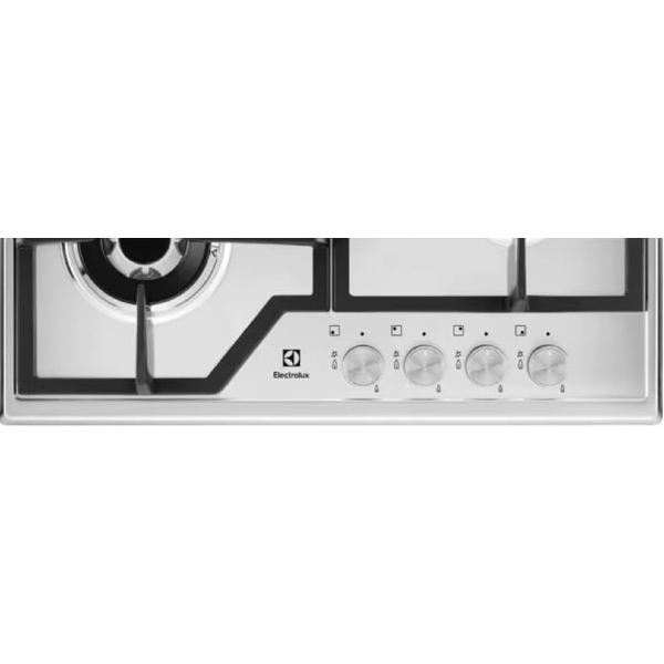 ჩასაშენებელი ქურის ზედაპირი Electrolux EGS6436SX, Built-in, Silver