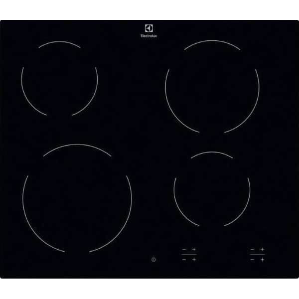 ჩასაშენებელი ქურის ზედაპირი Electrolux EHF6240IOK, Built-in, Black