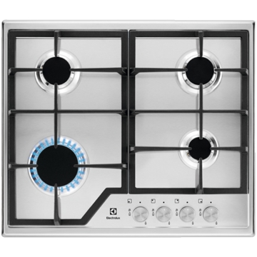 ჩასაშენებელი ქურის ზედაპირი Electrolux KGS6426SX, Built-in, Silver