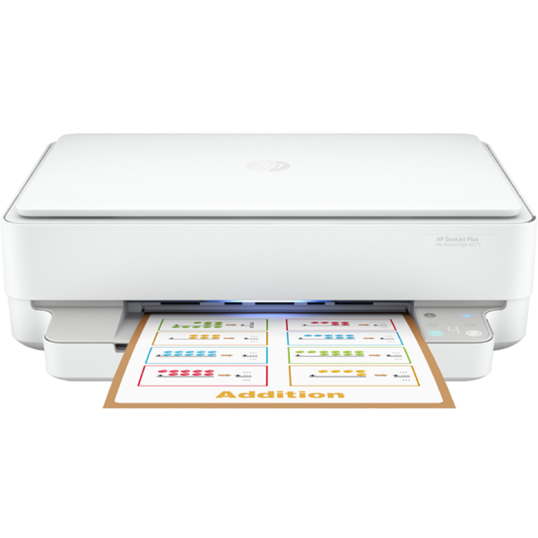 პრინტერი HP 5SE22C DeskJet Plus IA 6075, MFP, A4. Wi-Fi, USB, White