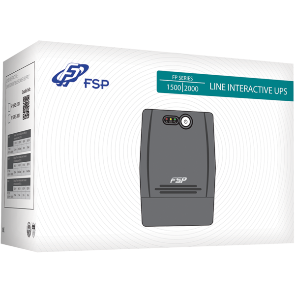 უწყვეტი კვების წყარო FSP PPF9000520, 1500VA, UPS, Black