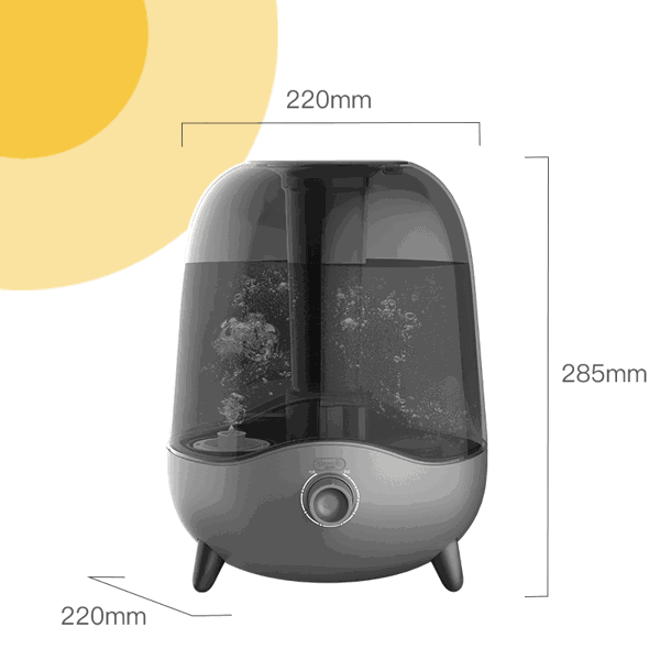 ჰაერის დამატენიანებელი Xiaomi Deerma DEM-F323W, 30m², Air Humidifier, Gray