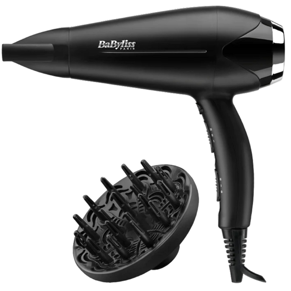 თმის საშრობი Babyliss D572DE, 2200W, Hair Dryer, Black/Silver