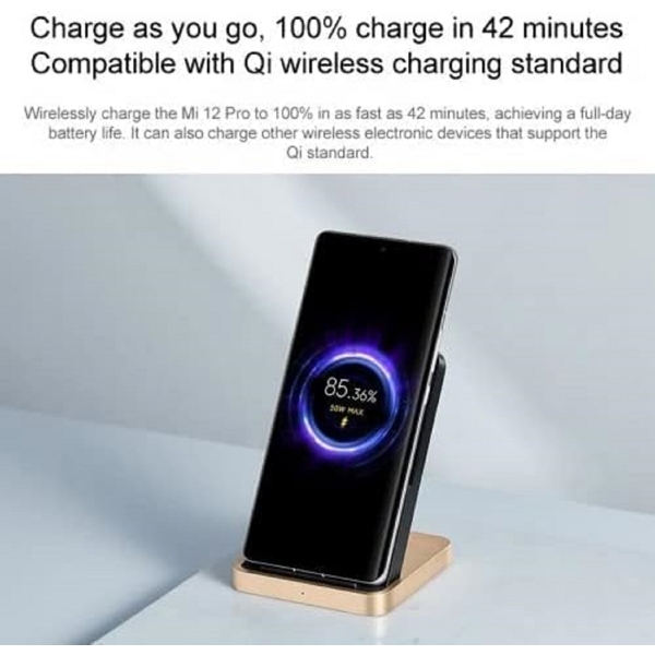 უსადენო დამტენი Xiaomi BHR6094GL, 50W, Wireless Charger, Black