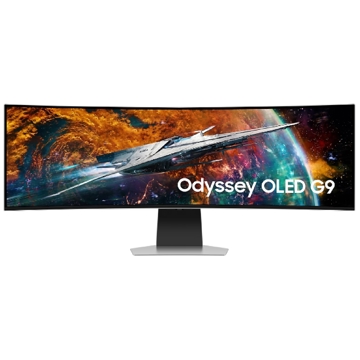 Samsung LS49CG954SIXCI ODYSSEY G9, 49", Curved Monitor, DQHD, OLED, HDMI, USB, DP, WIFI, BT, Silver