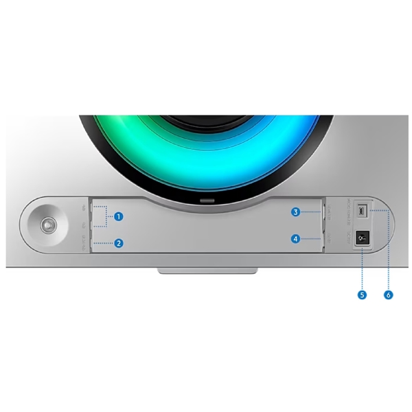 მონიტორი Samsung LS49CG954SIXCI ODYSSEY G9, 49", Curved Monitor, DQHD, OLED, HDMI, USB, DP, WIFI, BT, Silver