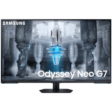 მონიტორი Samsung LS43CG700NIXCI Odyssey Neo G7, 43”, Monitor, 4K UHD, VA, HDMI, USB, DP, WIFI, BT, Black