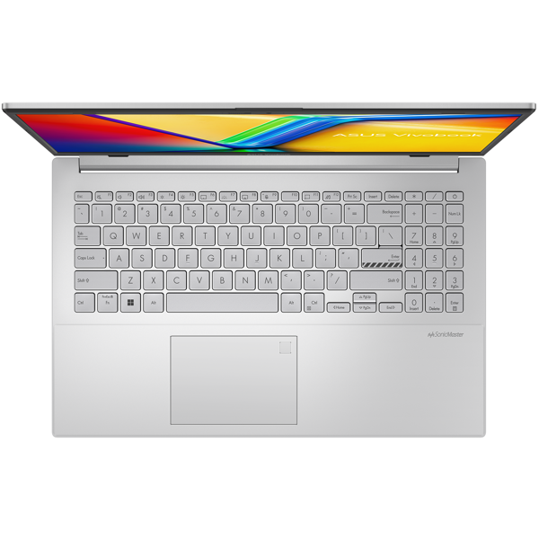 ნოუთბუქი Asus 90NB0ZR1-M00L40 Vivobook Go 15, 15.6", Ryzen 5-7520U, 8GB, 512GB SSD, Integrated, Silver