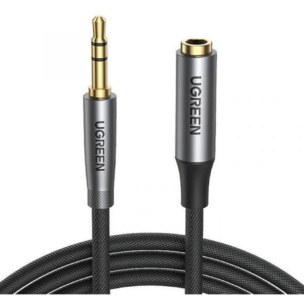 UGREEN AV190 (60311), 3.5mm Male to Female, Extension Cable, 5m, Black