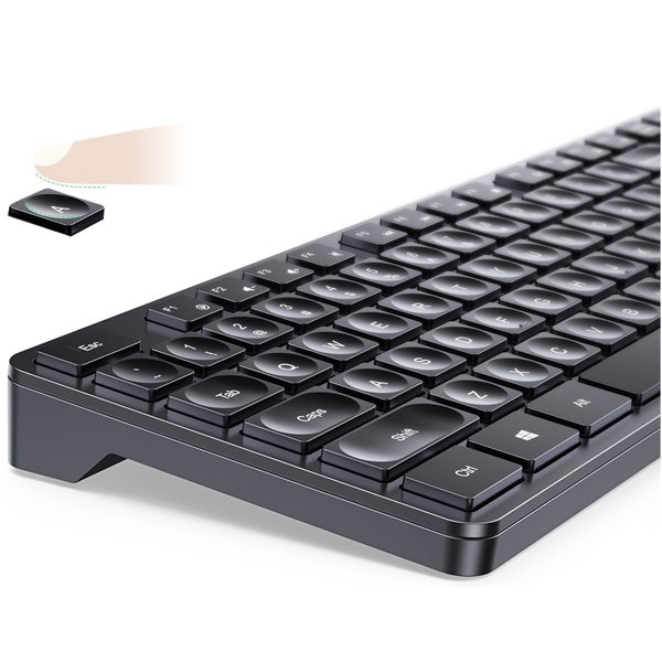 კლავიატურა UGREEN KU004 (90250), Wireless, USB, Keyboard, Black