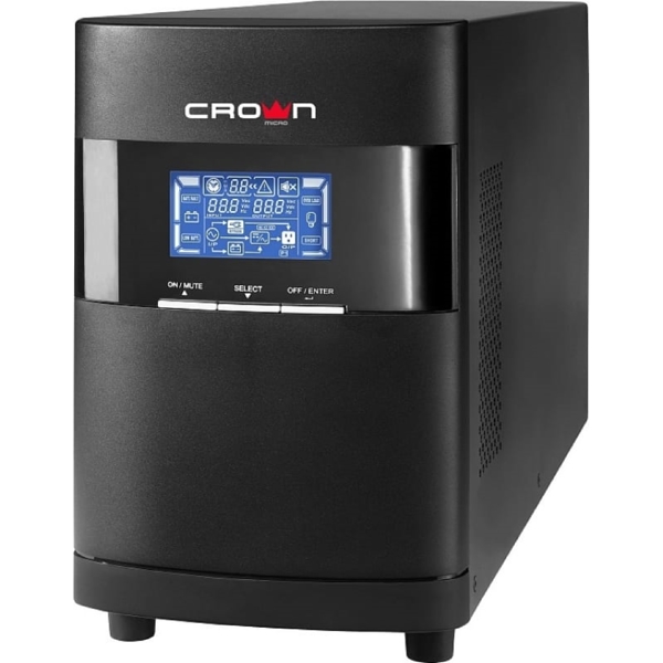 უწყვეტი კვების წყარო Crown Micro CMUOA-350-1K-EURO, UPS, LCD, Black