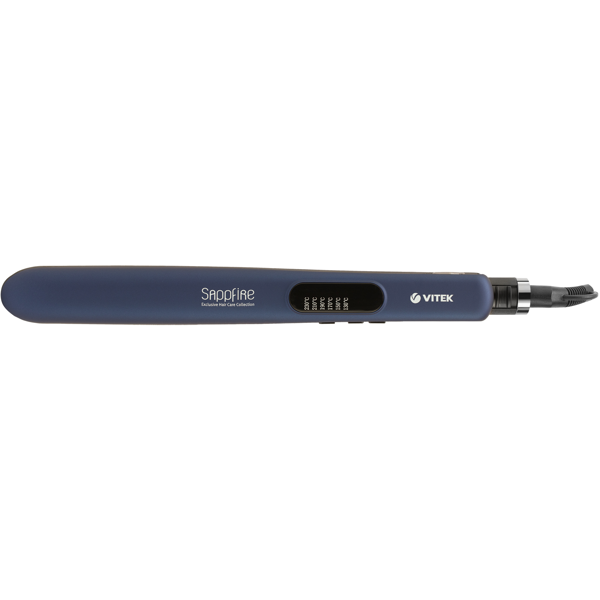 Vitek VT-2230, Hair Straightener, Black/Blue