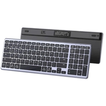 UGREEN KU005 (15258), Wireless, Rechargeable, Bluetooth, 2.4G, Keyboard, Black/Gray