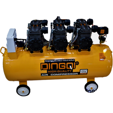 კომპრესორი Dingqi 10080112, 1490W, 120L, Air Compressor, Orange