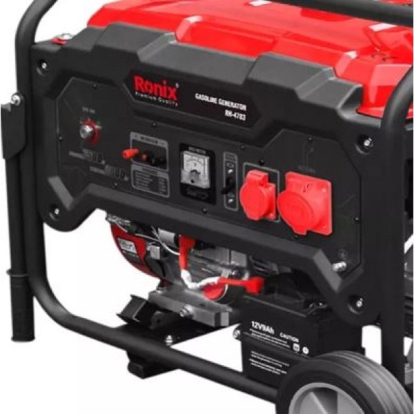 გენერატორი Ronix RH-4783, 6.5KW, Diesel Generator, Black/Red