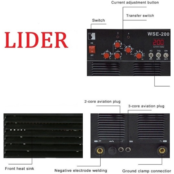 Lider LD-WSE200, Welding Machine, Black