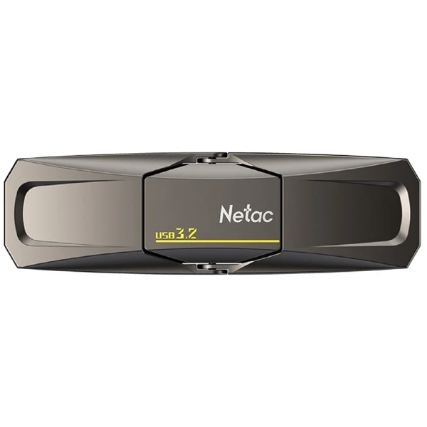 USB ფლეშ მეხსიერება Netac NT03US5C-128G-32TA, 128GB, USB3.2, USB-C, Grey