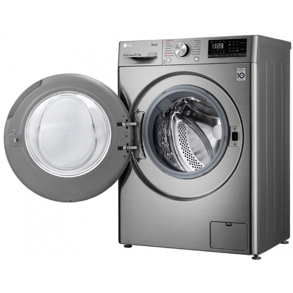 სარეცხი მანქანა LG F2V5GG2S.ASSPCOM, 8.5Kg, A, 1200Rpm, Washing Machine, Grey