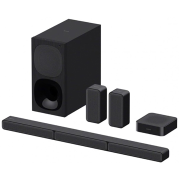 სახლის კინოთეატრი Sony HT-S40R//Z AF1, 600W, USB, HDMI, Bluetooth, Soundbar, Black