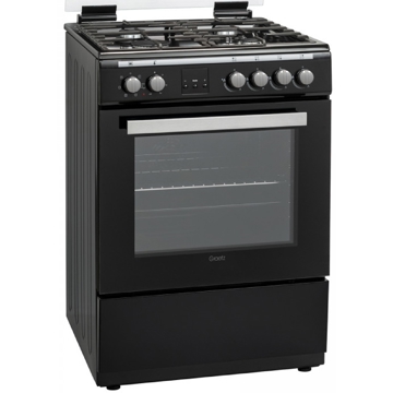 Graetz FS6GAS4EB, 4 Gas, Oven, Black