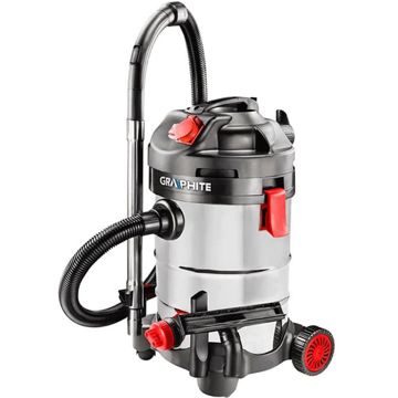 Graphite 59G607, 1500W, 30L, Vacuum Cleaner, Black/Silver