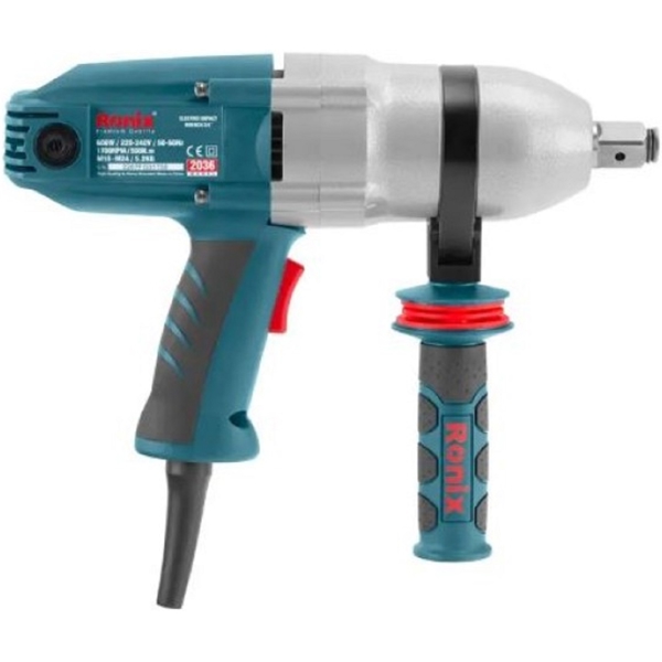 ქანჩსახრახნი Ronix 2036, Impact Wrench, Blue/Silver