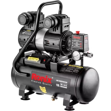 კომპრესორი Ronix RC-1012, 1280W, 10L, Air Compressor, Black