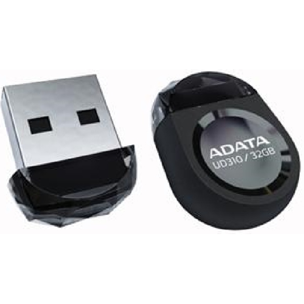 USB ფლეშ მეხსიერება A-DATA AUD310-32G-RBK, 32GB, USB 2.0, Black