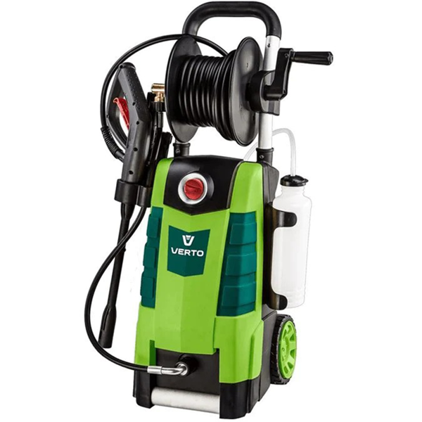 Verto 52G400, 2000W, Pressure Washer, Black/Green