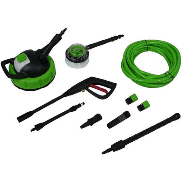 მაღალი წნევის სარეცხი აპარატი Verto 52G400, 2000W, Pressure Washer, Black/Green