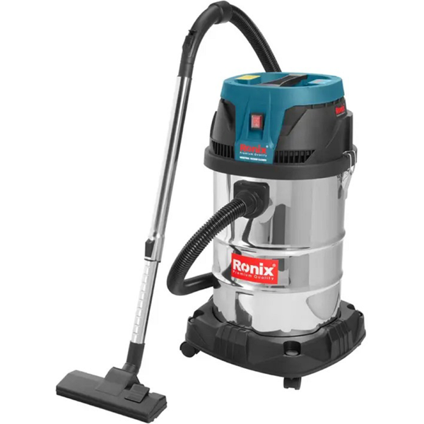 სამშენებლო მტვერსასრუტი Ronix 1241, 1400W, 40L, Construction Vacuum Cleaner, Black/Blue