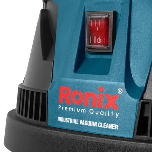 სამშენებლო მტვერსასრუტი Ronix 1241, 1400W, 40L, Construction Vacuum Cleaner, Black/Blue