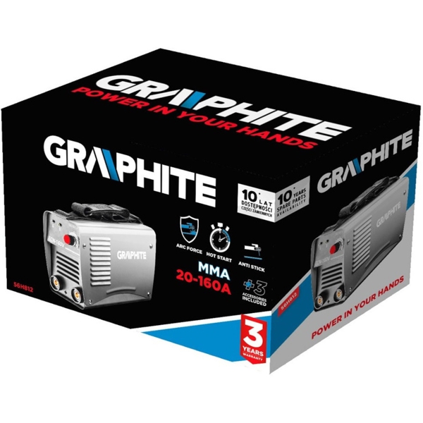 შედუღების აპარატი Graphite 56H812, Welding Machine, Gray