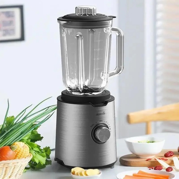 ბლენდერი Xiaomi Deerma DEM-NU200W, 600W, 1.5L, Blender, Black/Silver