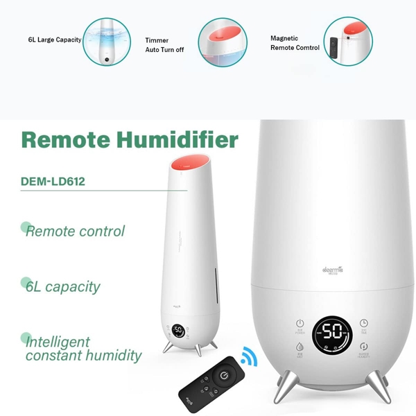 ჰაერის დამატენიანებელი Xioami Deerma DEM-LD612, 30m², Air Humidifier, White