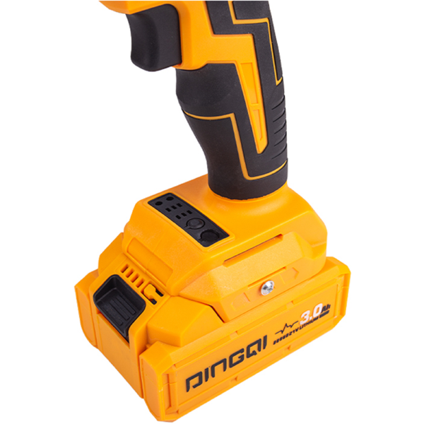 ქანჩსახრახნი Dingqi JE02001, Impact Wrench, Black/Orange