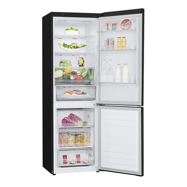 მაცივარი LG GBF61BLHMN.ABLQEUR, 341L, E, No Frost, Refrigerator, Black