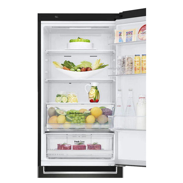 მაცივარი LG GBF61BLHMN.ABLQEUR, 341L, E, No Frost, Refrigerator, Black