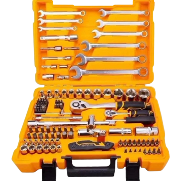 ხელსაწყოების ნაკრები Dingqi 101001111, Tool Set, Black/Orange