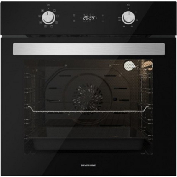 ჩასაშენებელი ელექტრო ღუმელი Silverline 6504B01, 72L, Built-In, Black