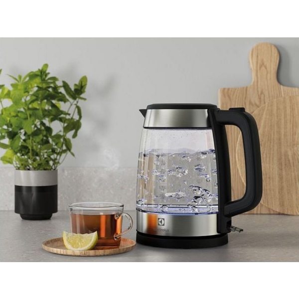 ელექტრო ჩაიდანი Electrolux E4GK1-4GB, 2200W, 1.7L, Electric Kettle, Transparent