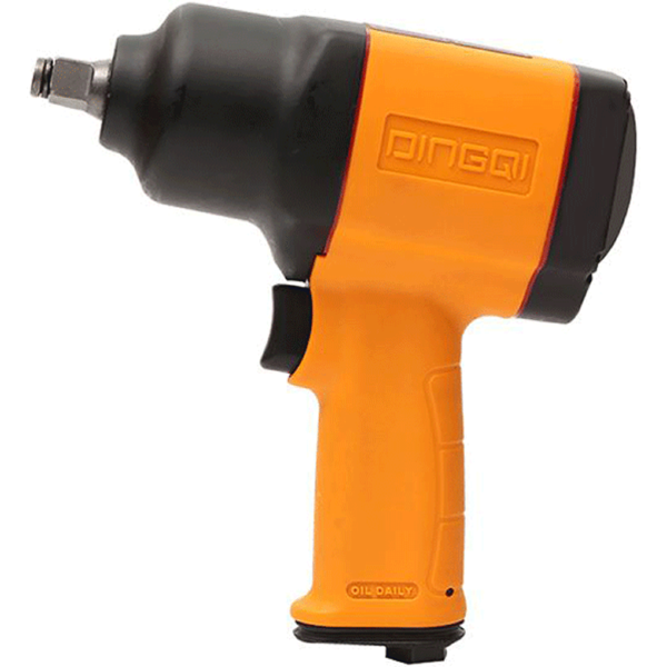 ქანჩსახრახნი Dingqi 76080, Impact Wrench, Black/Orange