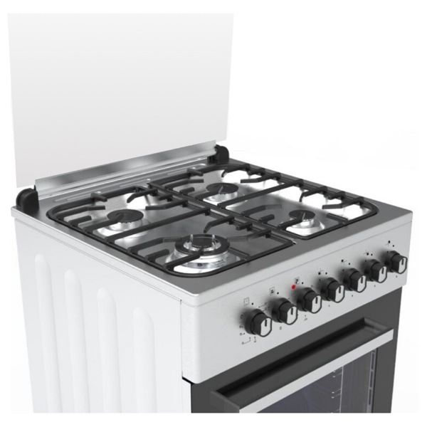 Luxell LF683-SGF-40F MT, 4 Gas, Oven, Silver